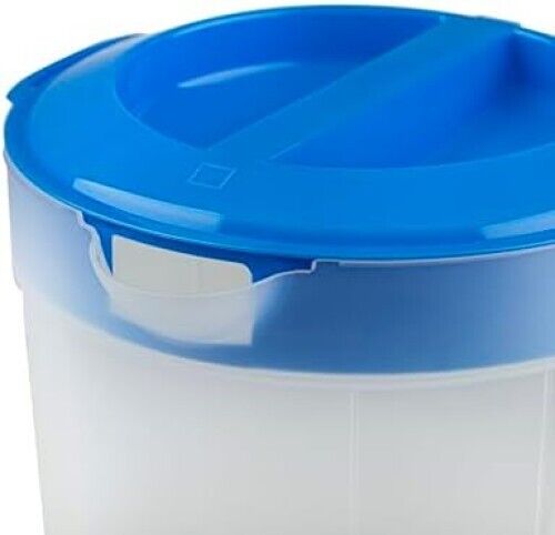 2-Pack 1-Gallon Plastic Pitchers with Lids – Iced Tea Pitchers with Twist Cove - Picture 4 of 7