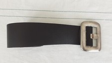 Leather conbipel belt