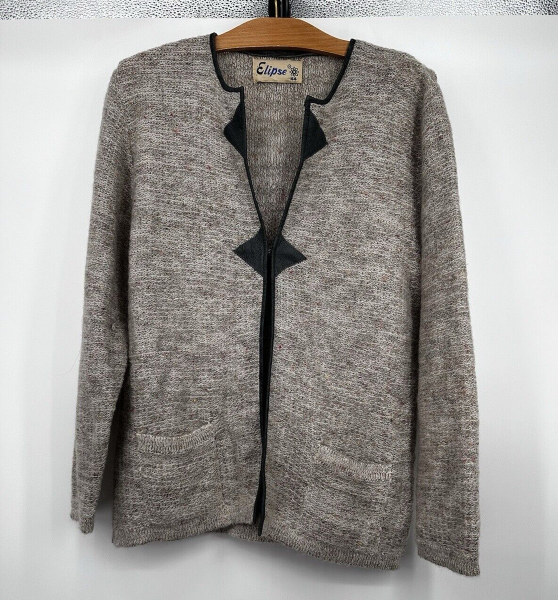 【archive】OPENING ACT Mohair Cardigan Vintage Boho Mohair Blend Open Front Cardigan unisex size 44