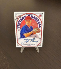 2023 Onyx Vintage Jackson Brasseux Autographed Card Blue Ink