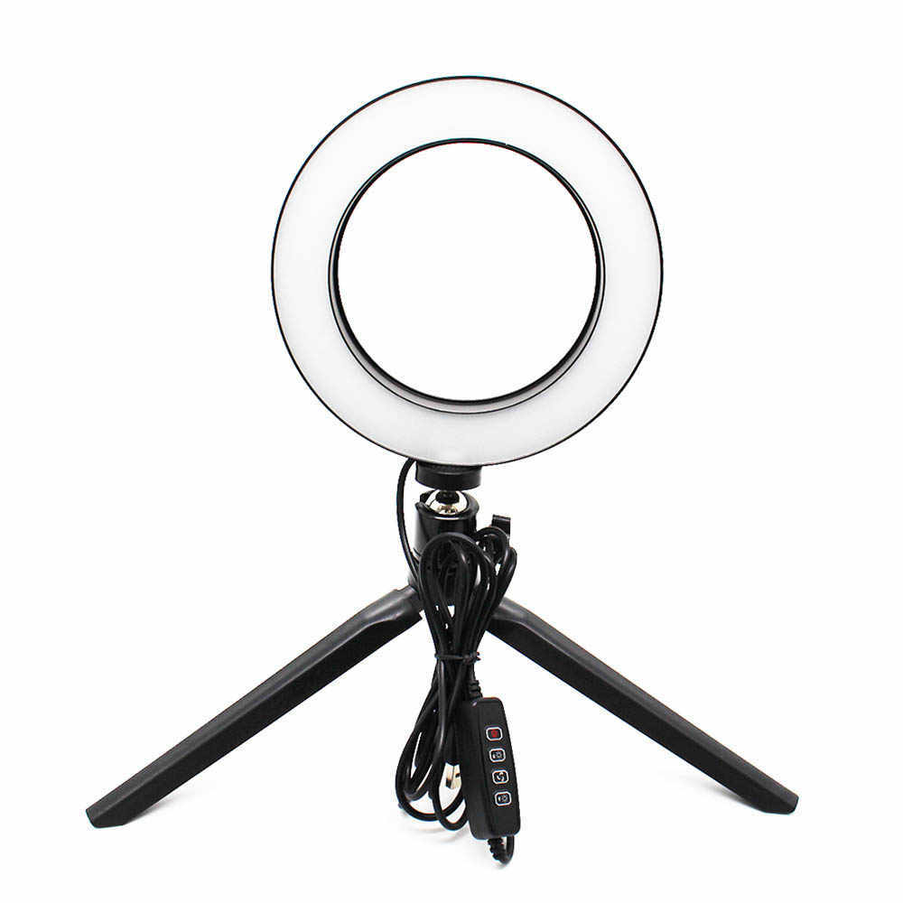 Tripod Stand Small Ring Light With Tripod 16CM Dimmable Diva LED - Main Image