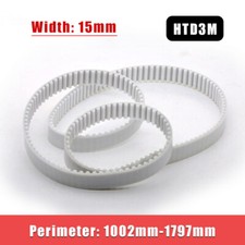 Timing Belt HTD3M Perimeter 1002-1797mm Width 15mm PU Built-in Steel Wire Belt