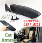 Universal PU Leather Left Side Car Truck Seat Armrest Console Box Rest Caravan