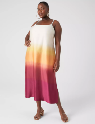 NEW LANE BRYANT RESORT OMBRE SATIN SCOOP NECK CAMI SLIP DRESS SZ 18 | eBay NEW LANE BRYANT RESORT OMBRE SATIN SCOOP NECK CAMI SLIP DRESS SZ 18 | eBay