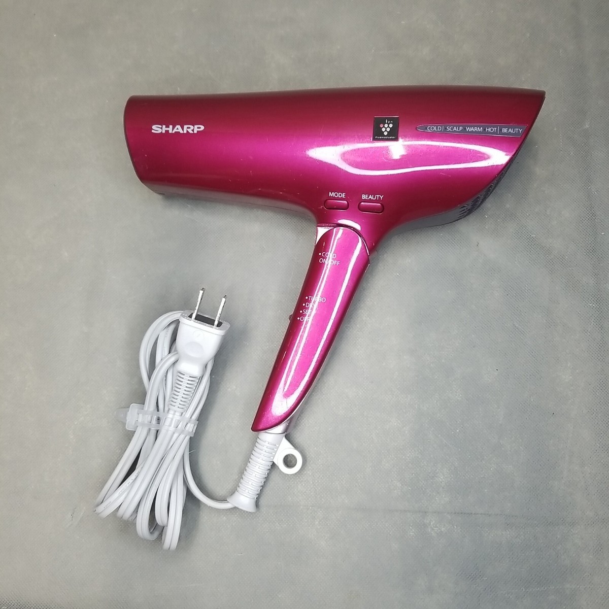 Sharp IB-JP9-R Series Plasmacluster Ionic Hair Dryer Wine Red