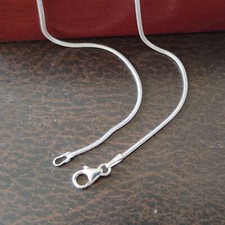Snake Chain -- Anklet (1.2mm*) -- .925 Sterling Silver -- Made In Italy  TM