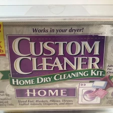 NEW Custom Cleaner Home Dry Cleaning Kit, Drapes Pillows Blankets 1 bag 3 Cloths