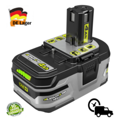 4.0Ah 18V  Akku für RYOBI  Plus Lithium RB18L50 P108 P104 Batterie 