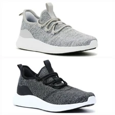 Avia Women's Black Gray Knit Slip-on Lightweight Athletic Sneakers Shoes: 6-11