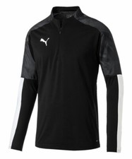 PUMA Black  Asphalt Logo Cup Quarter-Zip Pullover Boys Size XL