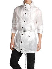 DIESEL BLACK GOLD JPARKAY-NEW WHITE PARKA SIZE 50 (L) 100% AUTHENTIC