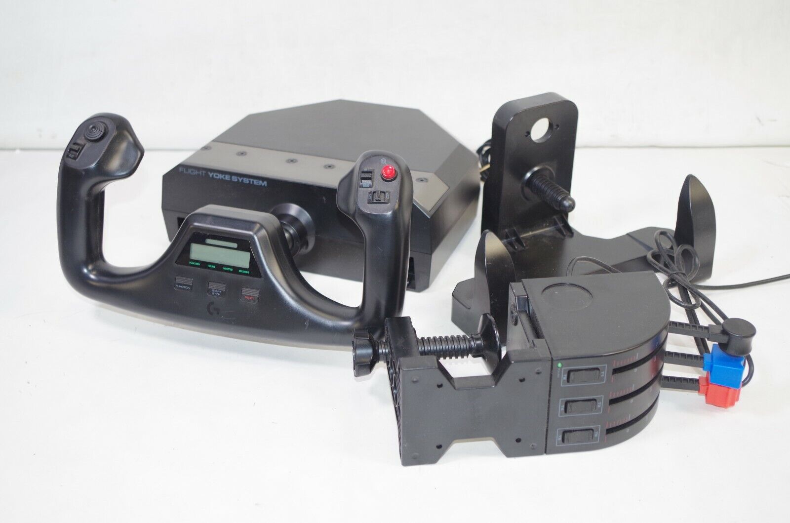 Produktivitet Cirkel Orientalsk Logitech Flight Sim Yoke System G Saitek w/ Throttle Controls | eBay