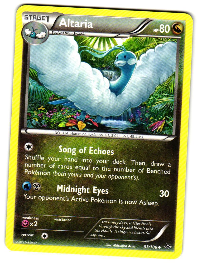 Pokemon XY: Roaring Skies Altaria (53) #53/108 Uncommon Lightly played