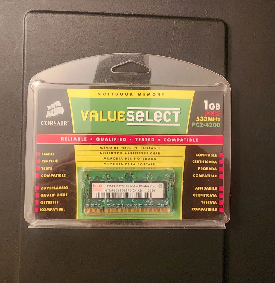 Corsair Memory 1GB DDR2 - 533MHz - PC2-4200 - Computer/Notebook Memory  - Image 2 of 3