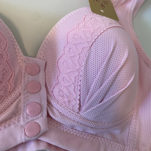 Pink Wireless Push-up Bra Bralette 36/XL - Picture 3 of 6