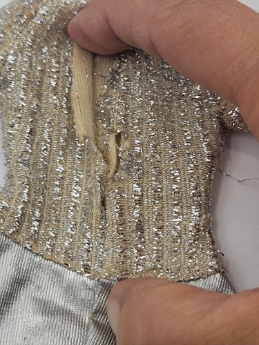 Vintage Barbie #1885 Silver Sparkle Salute To Silver 1969 Dress Tlc - Picture 10 of 15
