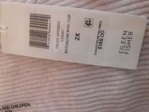 EILEEN FISHER Plus Organic Linen Knit Box Top - (size 2X) - Picture 2 of 3