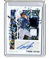 2020 Panini Diamond Kings DK Material Signatures Tyrone Taylor Rookie Auto RC