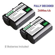 2x Kastar Battery for Nikon EN-EL15 V1 D500 D600 D610 D750 D800 D800E D810 D810