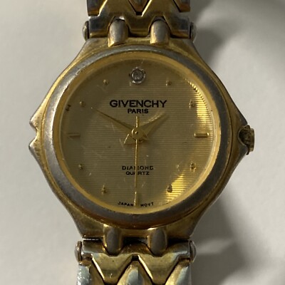 Givenchy Paris Diamond Quartz Watch Women's Gold Tone Bracelet | eBay