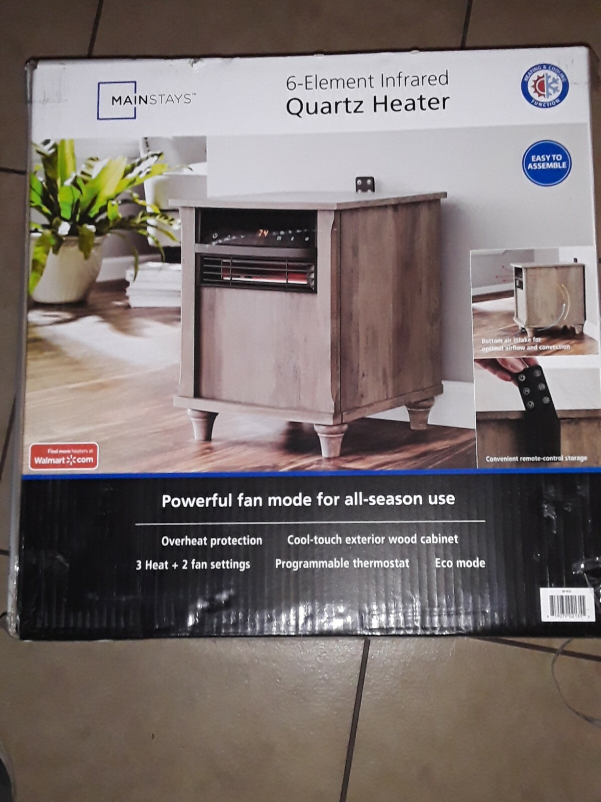 Twin-Star 6 Element Infrared Quartz Power Heater - Cherry Color - Cherry  for sale online | eBay
