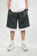 Lime Tree Men’s Two-Tone Mesh Basketball Shorts – Athletic Loose Fit