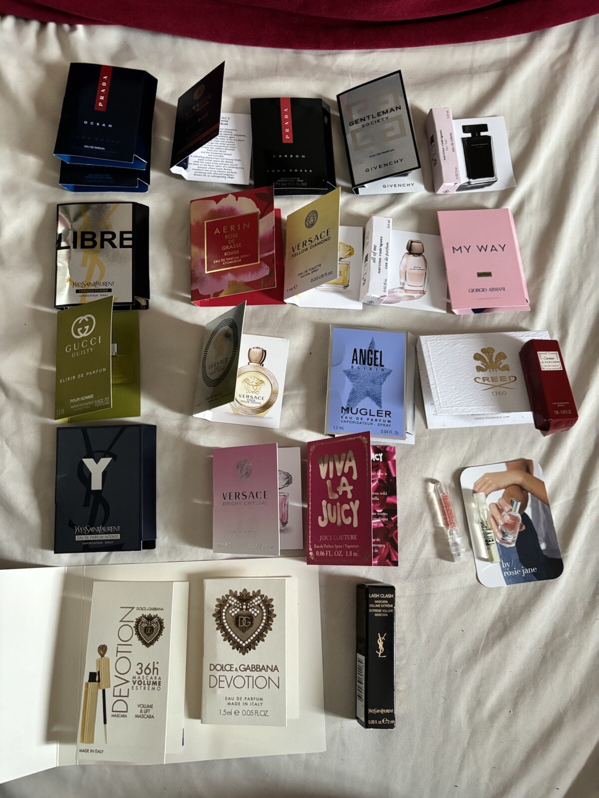 42 Perfume Cologne Sampler Set Fragrance Sample Creed, Gucci, YSL