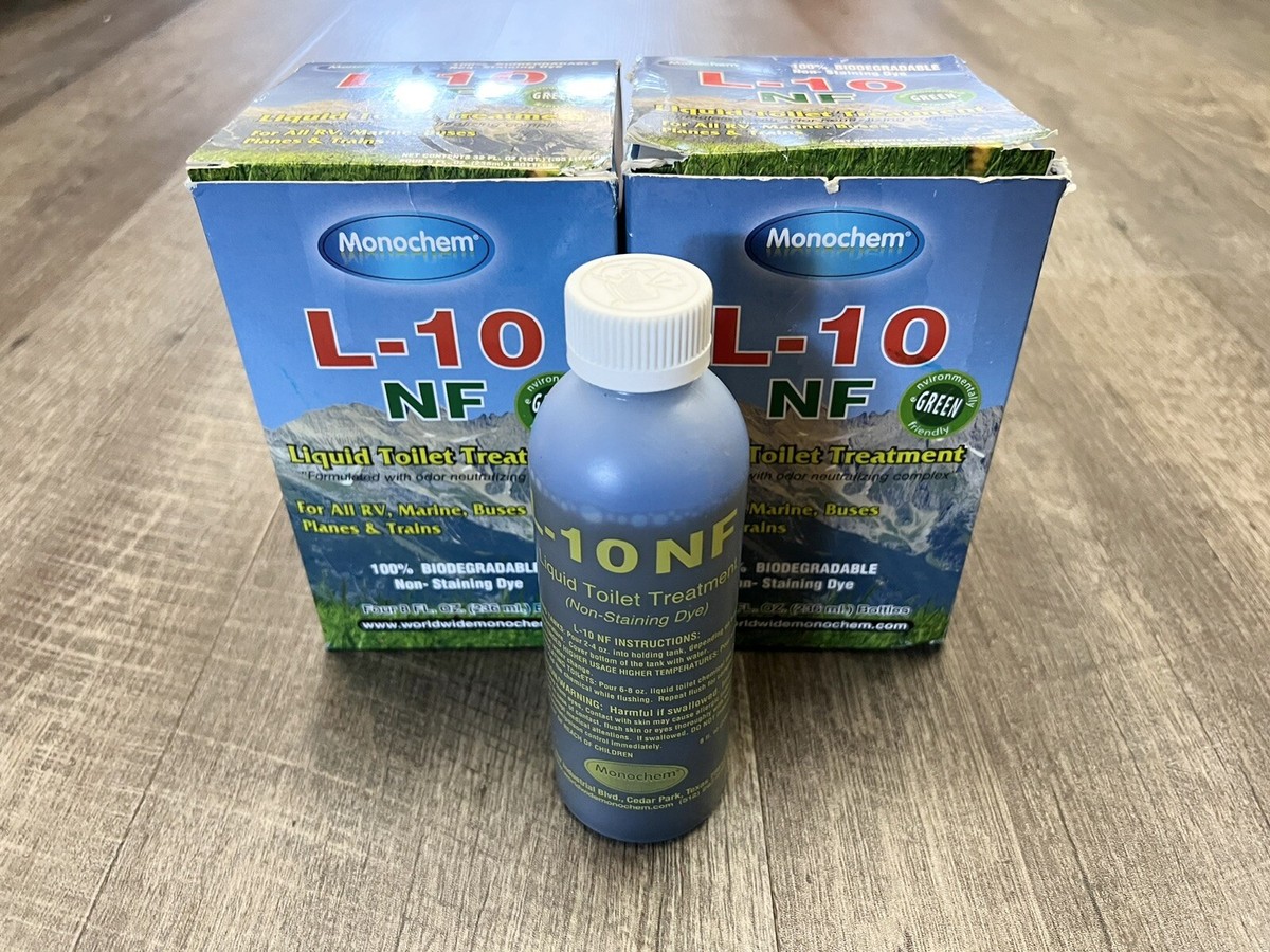 LOT OF NINE (9) Monochem Liquid Toilet Treatment Deodorizer L-10