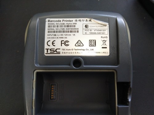 TSC Barcode Printer Alpha-3RB -No Battery -No Labels -No Cables - Faulty - Afbeelding 15 van 17