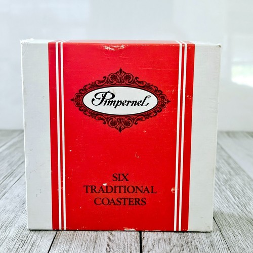 Vintage Set of 9 Pimpernel Redouté Rose Floral Corkboard Coasters with Various P - Picture 23 of 24