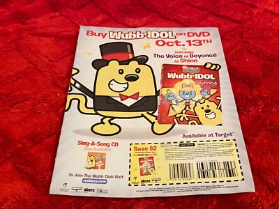 PEEP09 MAGAZINE ADVERT 11X8'' WHUBB IDOL FT BEYONCE