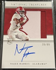 2021 National Treasures Najee Harris RPA Auto Patch 104 Rookie Steelers RC 78/99