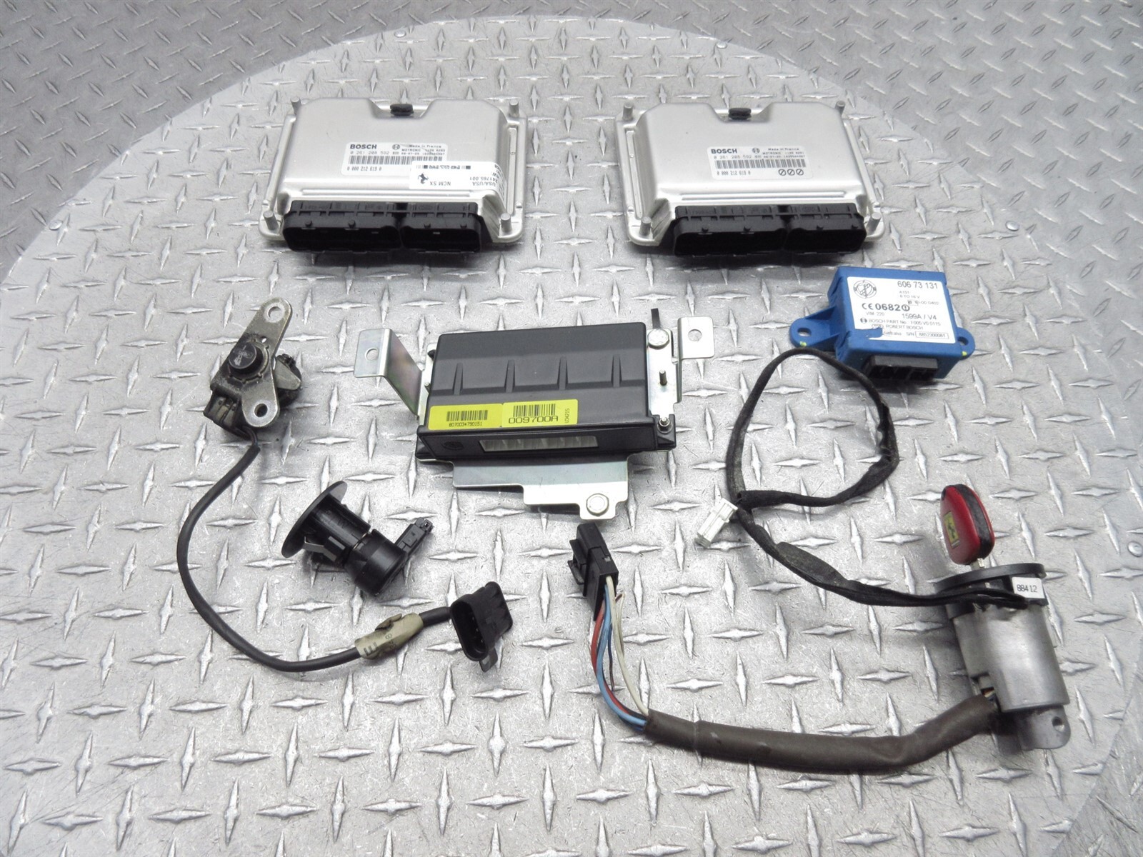 2008 Ferrari F430 Spider Engine Alarm ECU Module Unit Lock Set Key Fob Ignition