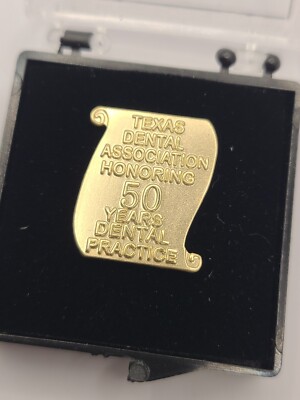 Texas Dental Association Honoring 50 Years Dental Practice Lapel Pin