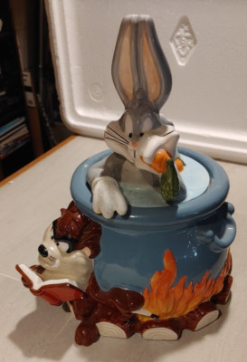 Bugs Bunny & Taz Cookie Jar Looney Toones 1998 Warner Bros