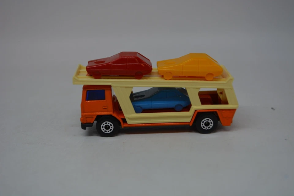 MATCHBOX 75 СУПЕРБЫСТРЫЙ АВТОМОБИЛЬ ТРАНСПОРТЕР С АВТОМОБИЛЯМИ #11 МАСШТАБ 1/64 ЛИТОЙ НОВЫЙ В КОРОБКЕ - Изображение 4 из 4