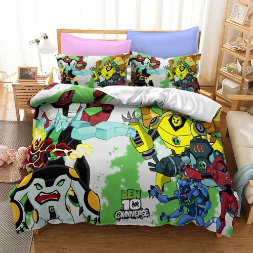 Ben 10 3D Duvet Cover Bettbezug Bettwäsche Set Kissenbezug Qulit Single Double - Bild 4 von 13