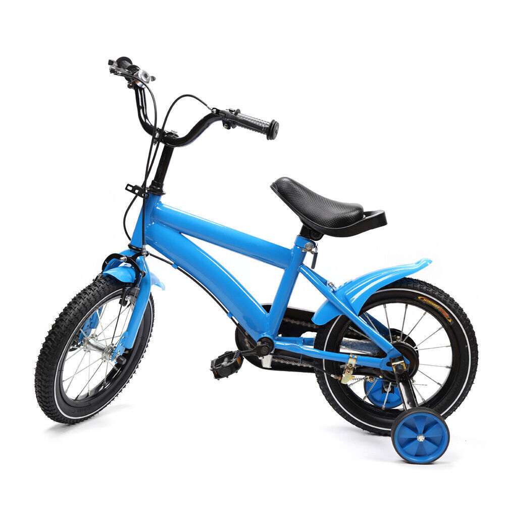 14 Zoll Kinderfahrrad Mädchen Jungen Fahrrad ab 3-6 Jahre mit Hilfsrad Rad Bike