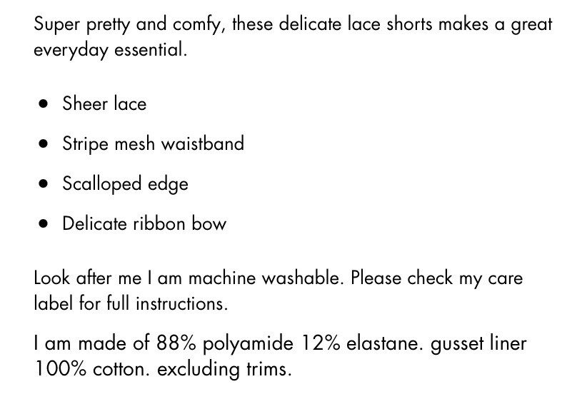 BNWT Boux Avenue Navy Blue Lace Shorts Underwear Knickers Lingerie