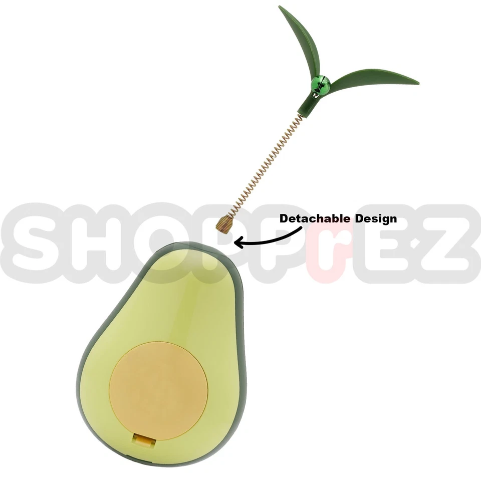 Cat Kitten Avocado-Shaped Wobbling Tumbler Toy Interactive Attraction Training - Image 3 of 4