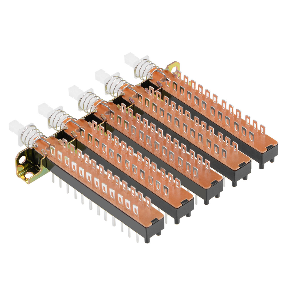 Interlock Push Button Switch Piano Type DPDT 6 Pin 8 Row - Foto 2