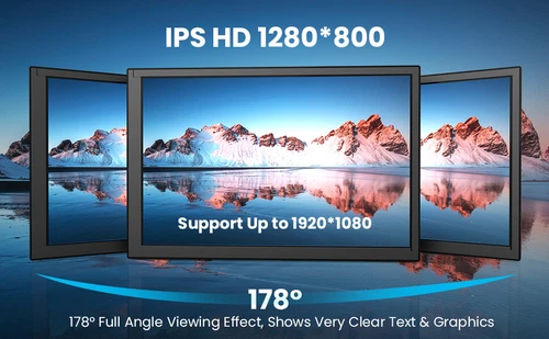 10 in HDMI Portable Monitor for Laptop/PC/Raspberry Pi 4B/3B+/3A+ /Banana Pi/ - Picture 9 of 10