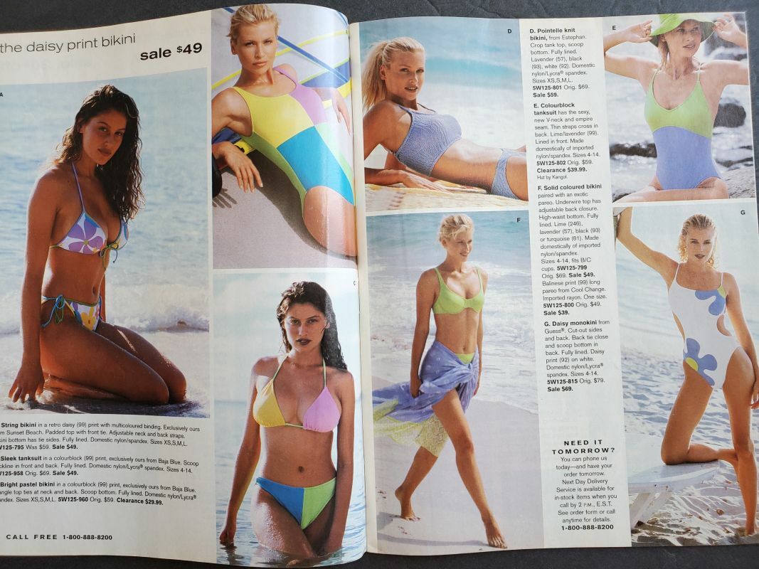 1998 Victoria's Secret Catalog Swim Sale DANIELA PESTOVA Laetitia  Casta K Mulder | eBay