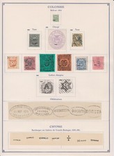 KOLUMBIEN / ZYPERN - interessante Kollektion von Fournier-F&auml;lschungen.