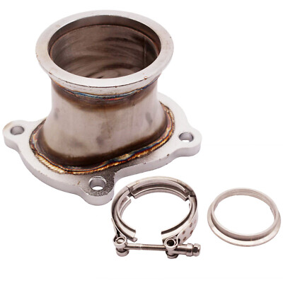 CT26 Downpipe Turbocharger Flange 2.5'' INCH V Band Conversion Adaptor Fit Toyota