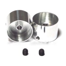 NSR 5009 Aluminum Front Wheels  16.5x8.3mm Drilled, No-Air for slot car, 2/pk