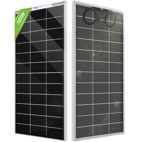 195W 12V Bifaziale Solarpanel Glas 200W Solarmodul Mono FüR Solaranlage-image