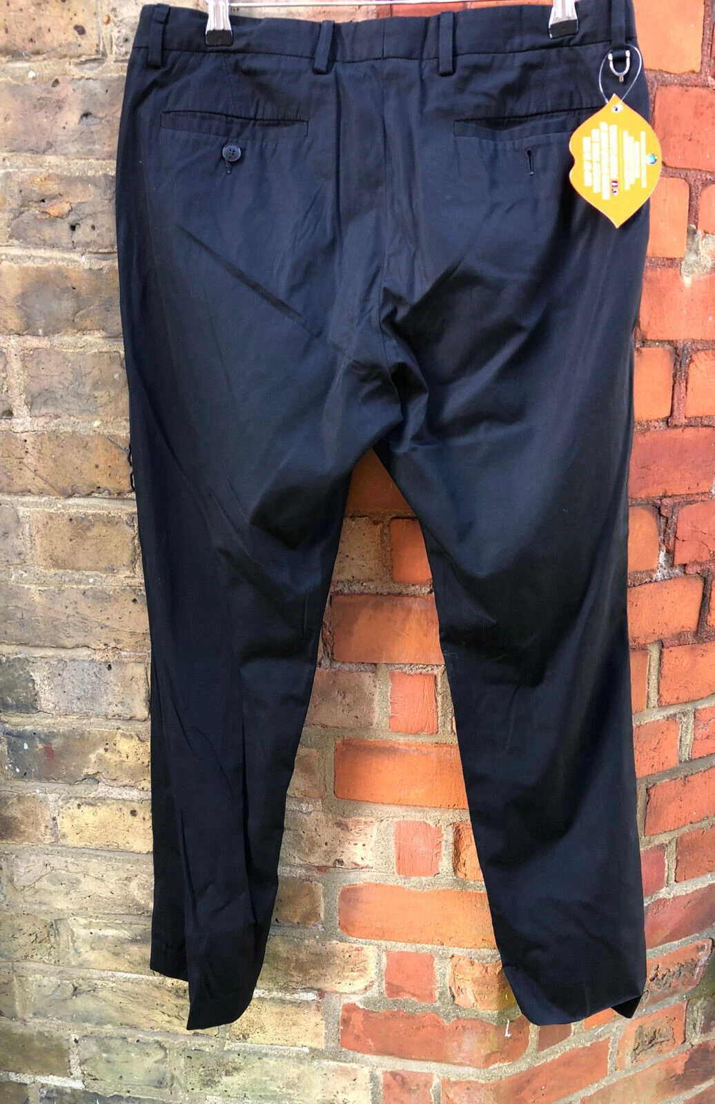Pantalon homme GUCCI W30 L28 coupe droite italien zip mouche équitation noir