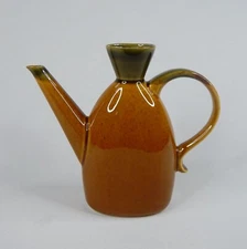 Vintage MCM Yo Han Japan Lindt Stymeist Cruet 7" Wheat Brown Olive Green NO LID