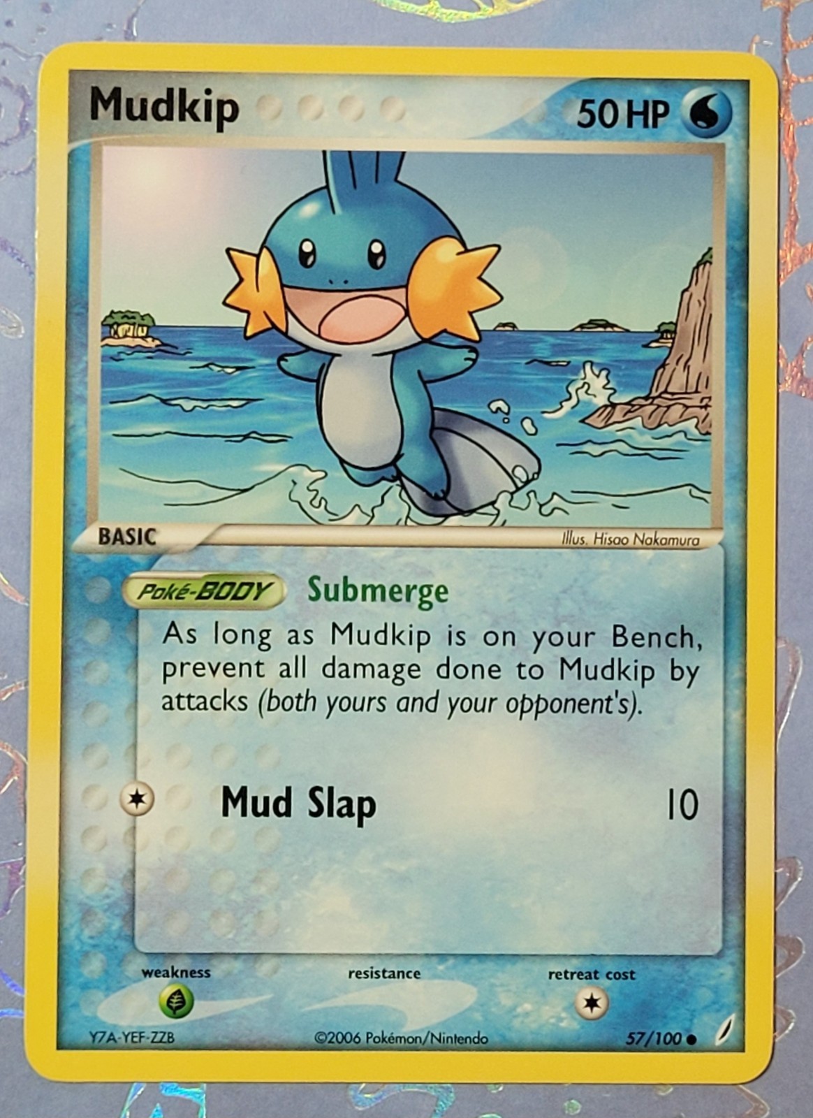 Mudkip 57/100 Crystal Guardians Pokemon Card NM+